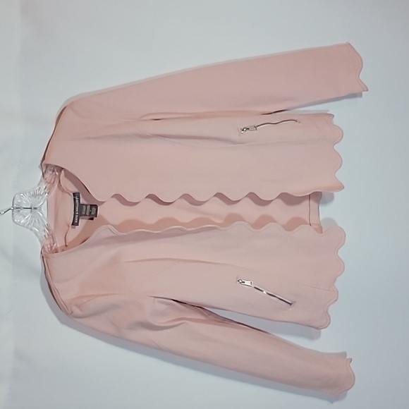Kate & Mallory Jackets & Blazers - KATE & MALLORY | Pink Scalloped Edge Jacket